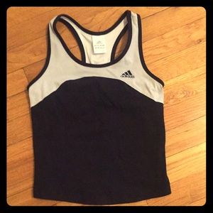 Classic Adidas Logo Workout Tank Bra Top XS